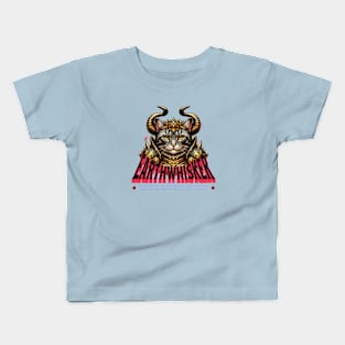 Taurus Cat Knight - Zodiac Astrology Warrior Kids T-Shirt